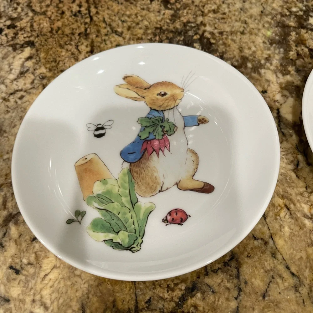 Beatrix Potter Peter Rabbit Appetizer Plate set of 4 - Brand new  6” plates - Picture 5 of 10